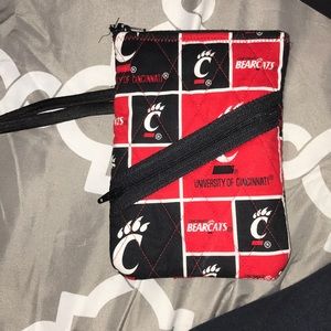 university of Cincinnati bearcats wristlet